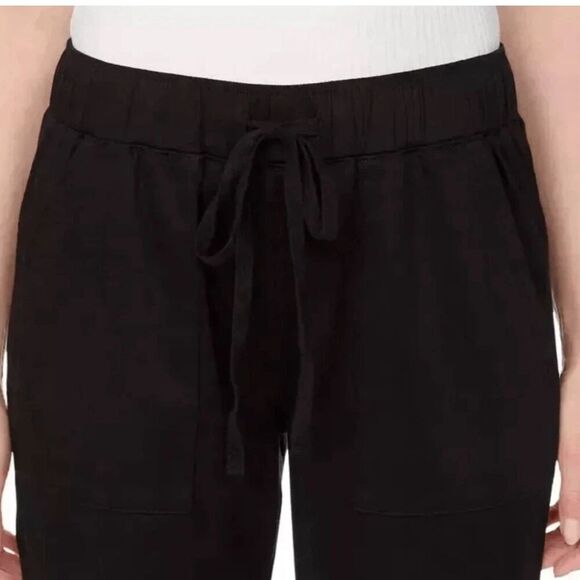 BUFFALO DAVID BITTON Womens Soft Tencel Pull-On Pants XXL Black 2XL Cropped NWT - Picture 3 of 15